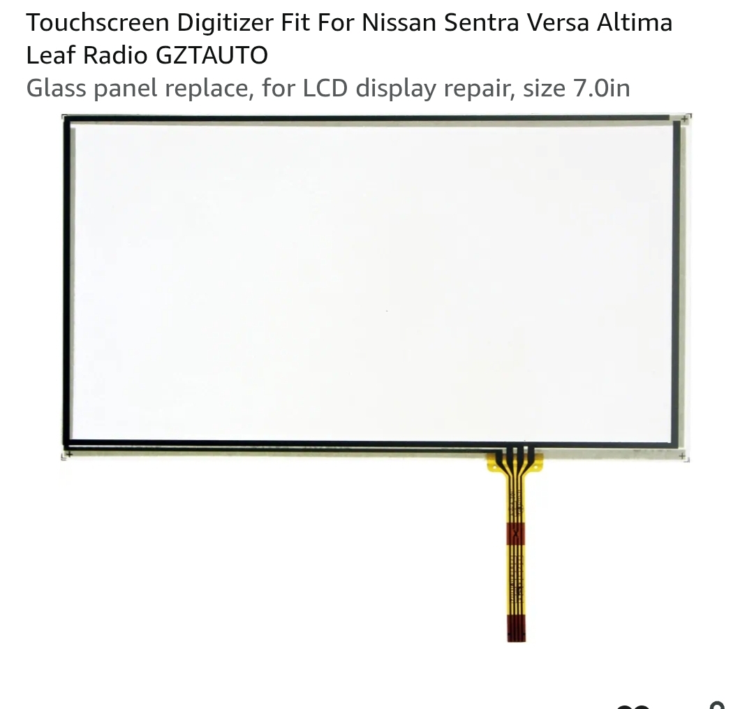 Touchscreen Digitizer Fit For Nissan Sentra Versa Altima Leaf Radio - Image 3