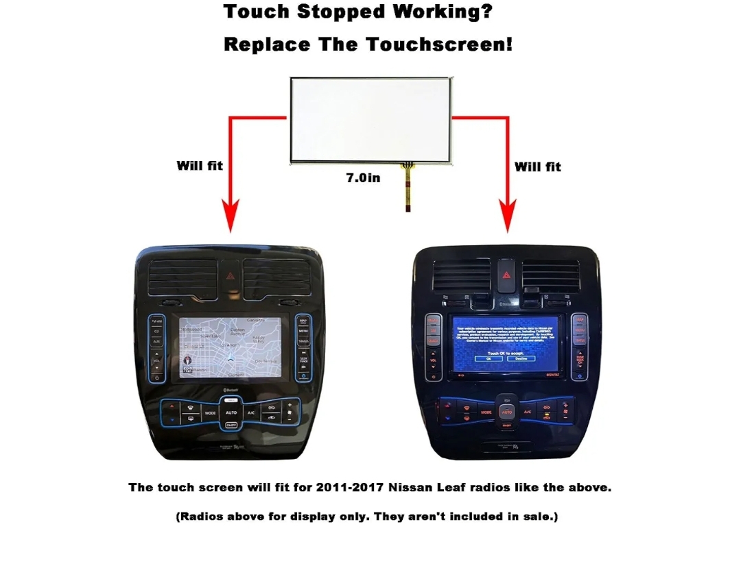 Touchscreen Digitizer Fit For Nissan Sentra Versa Altima Leaf Radio - Image 8