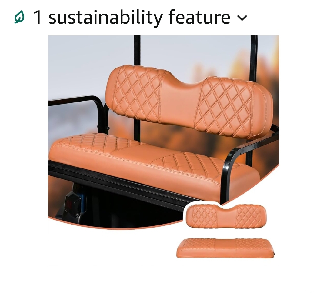 NOKINS Golf Cart Seat Covers Fits Aftermarket Standard Rear Seat Cushion
