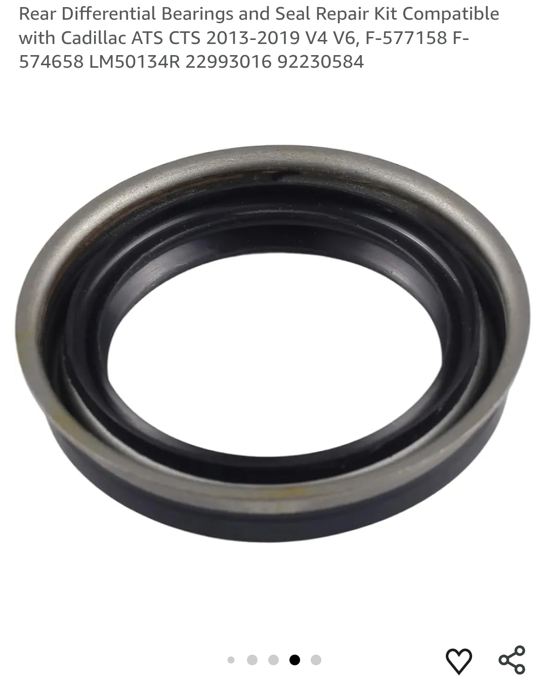 Rear Differential Bearings and Seal Repair Kit - Image 9