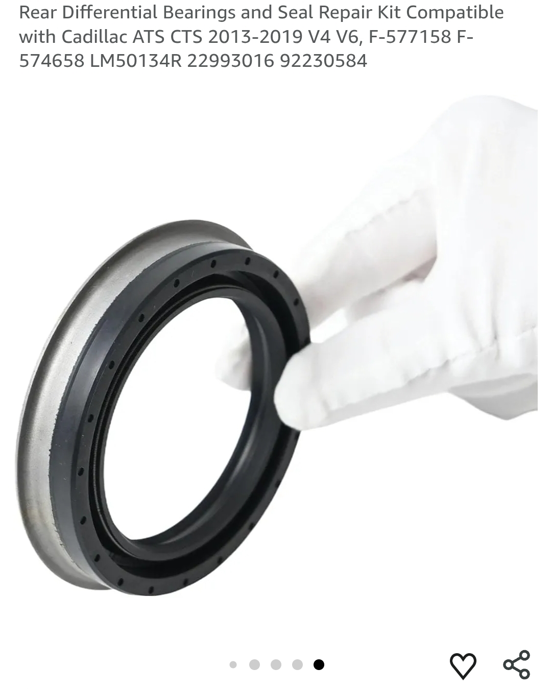 Rear Differential Bearings and Seal Repair Kit - Image 10