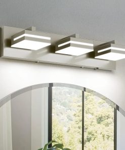 Brushed Nickel Vanity Lights for Bathroom Light Fixtures (3-Light, 19.69-Inch)