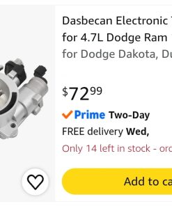 Alternative view of Electronic Throttle Body for 4.7L Dodge Ram 1500 2003-2007