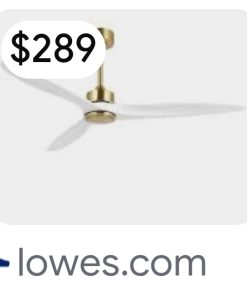 Alternative view of WINGBO 60 Inch DC Ceiling Fan with Lights, 3 Reversible Carved Wood Blades