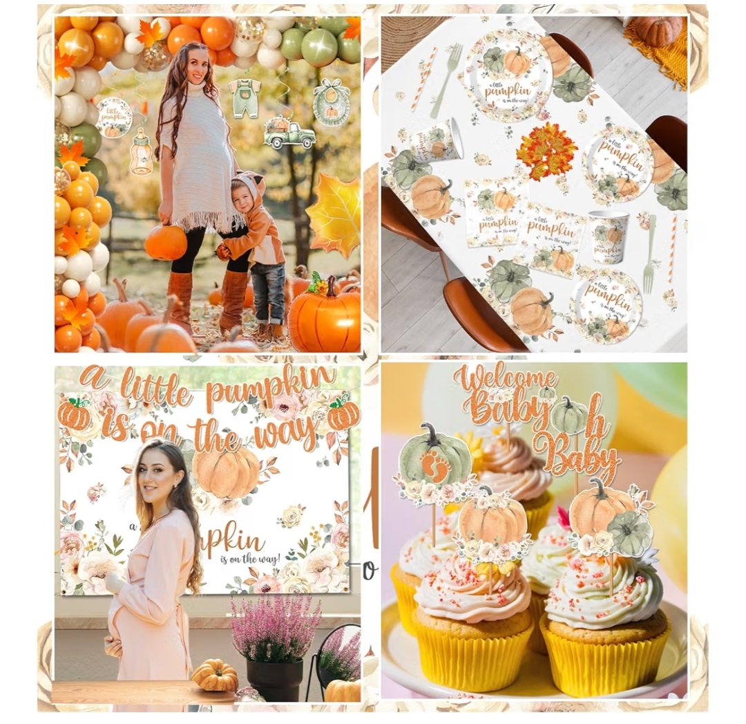 Little Pumpkin Baby Shower Decoration - Image 8