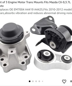 Set of 3 Engine Motor Trans Mounts Fits Mazda CX-9,3.7L Auto