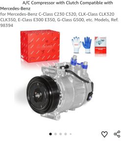 A/C Compressor with Clutch Compatible with Mercedes-Benz
