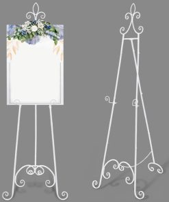 Easel Stand for Sign, Classic, White, 1 Pcs