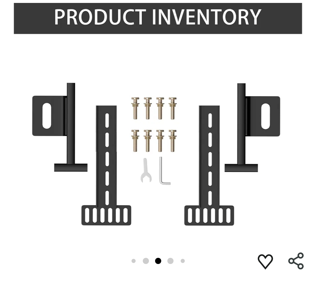 Headboard Brackets for Metal Bed Frame Adjustable Brackets for Headboard - Image 7