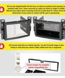 Alternative view of GM0516DDCS Double DIN Radio Install Dash Kit
