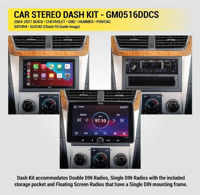 GM0516DDCS Double DIN Radio Install Dash Kit - Image 3