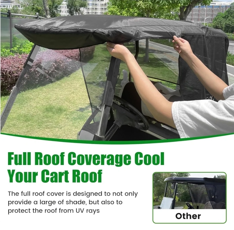 Golf Cart Sun Shade Cover for Yamaha G29 Drive 2, 2-Passenger - Image 6