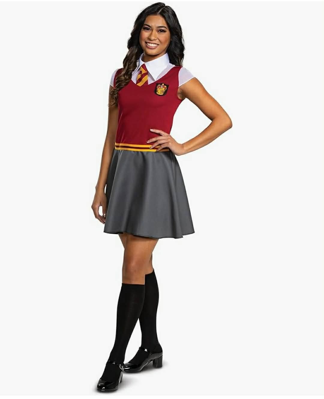 Harry Potter Dress Skirt, Teen and Tween Official Hogwarts Wizarding World Costume Dress with Collar and Tie, XL - Image 10