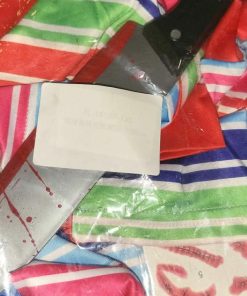 Alternative view of Kids Toddler Jumpsuit Long Sleeve Rainbow Shirt Scar Tattoos Prop Knife- Chucky