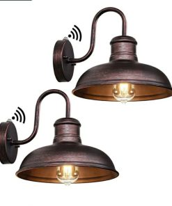 2-Pack Dusk to Dawn Outdoor Wall Lights
