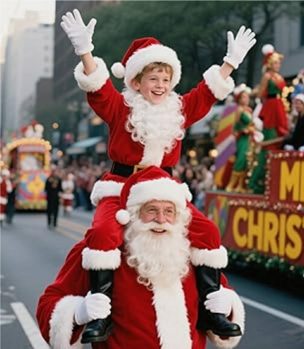 Boys Santa Costume Kids Santa Suit 9 PCS Youth Santa Costume for Halloween Christmas Holiday Cosplay Party, Small - Image 8