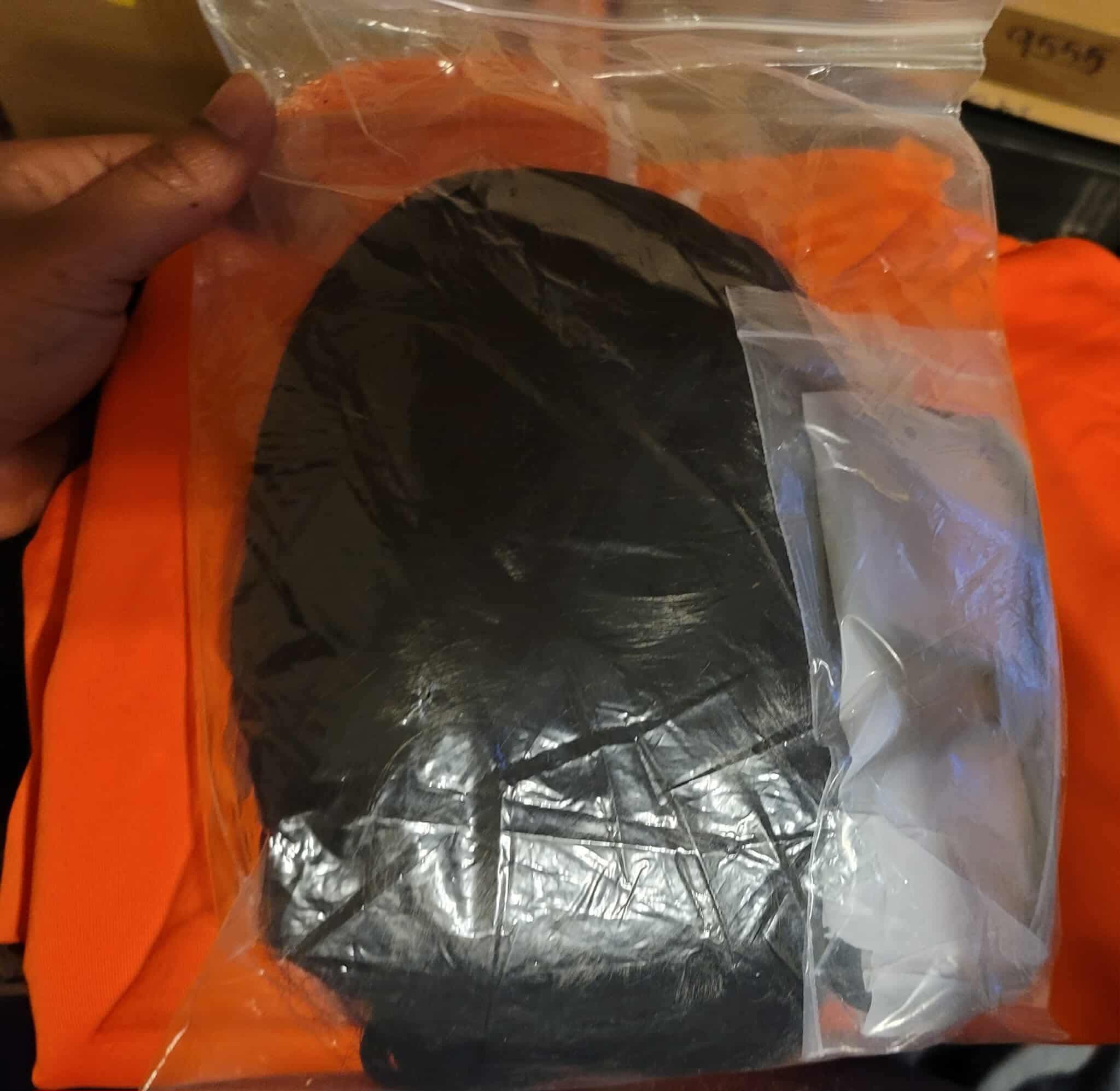 Adult Halloween Costumes for Men, Family Orange Zip-Up Tracksuit with Black Wig Cap & Glasses, XL - Image 3
