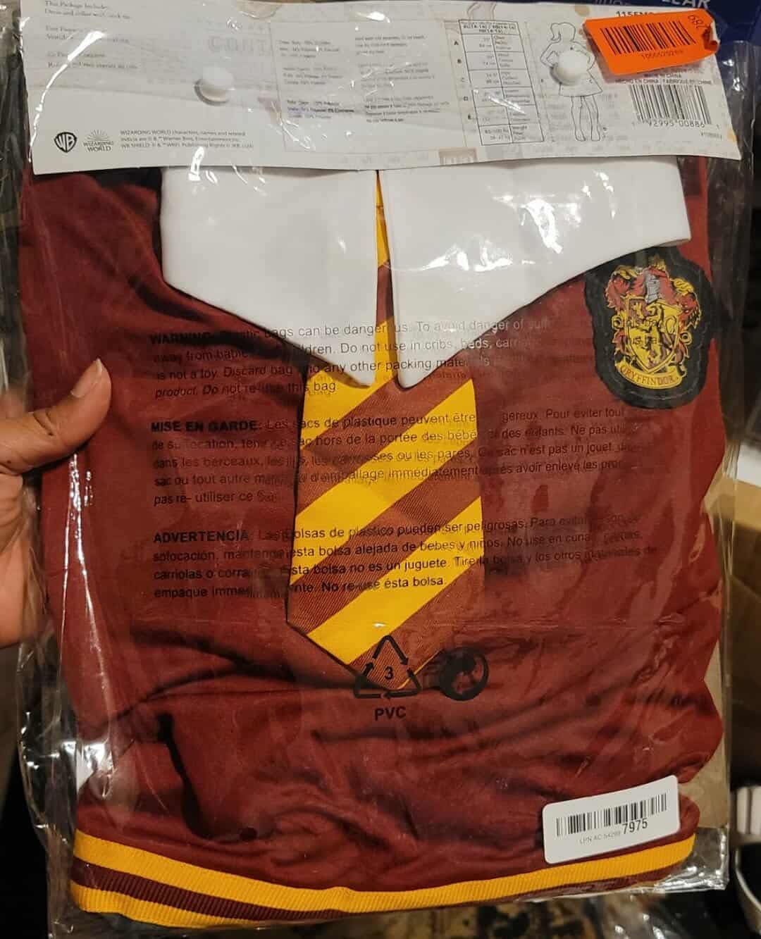 Harry Potter Dress Skirt, Teen and Tween Official Hogwarts Wizarding World Costume Dress with Collar and Tie, XL - Image 6