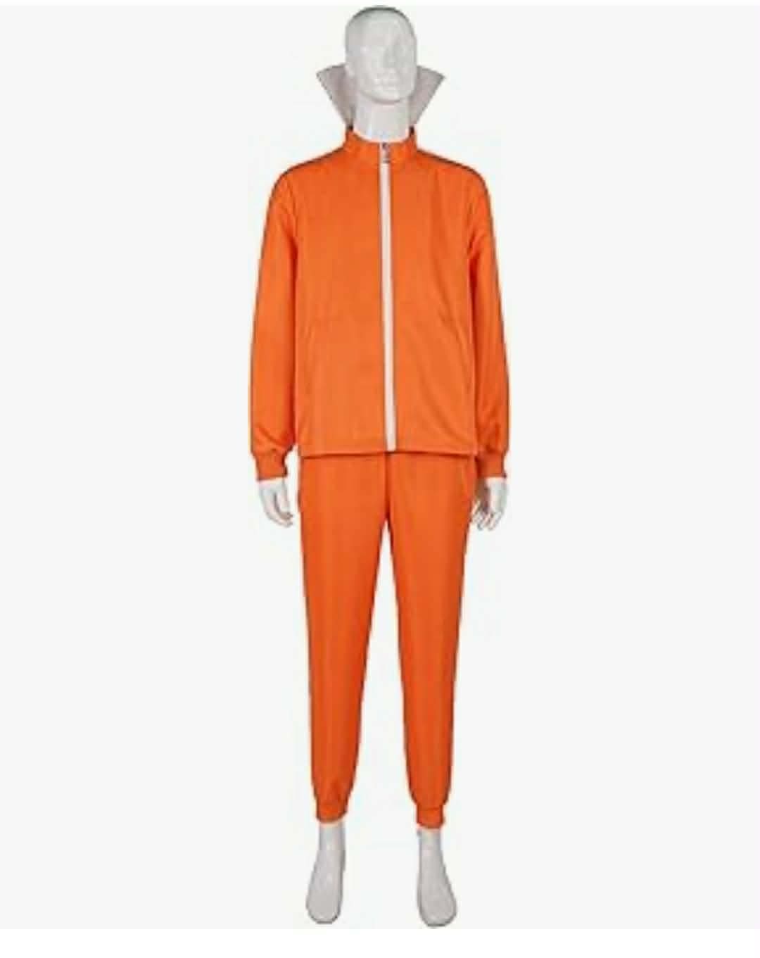 Men's adult sports suit 2-piece hoodie sportswear suit fashion sportswear suit with wig, 3X - Image 6