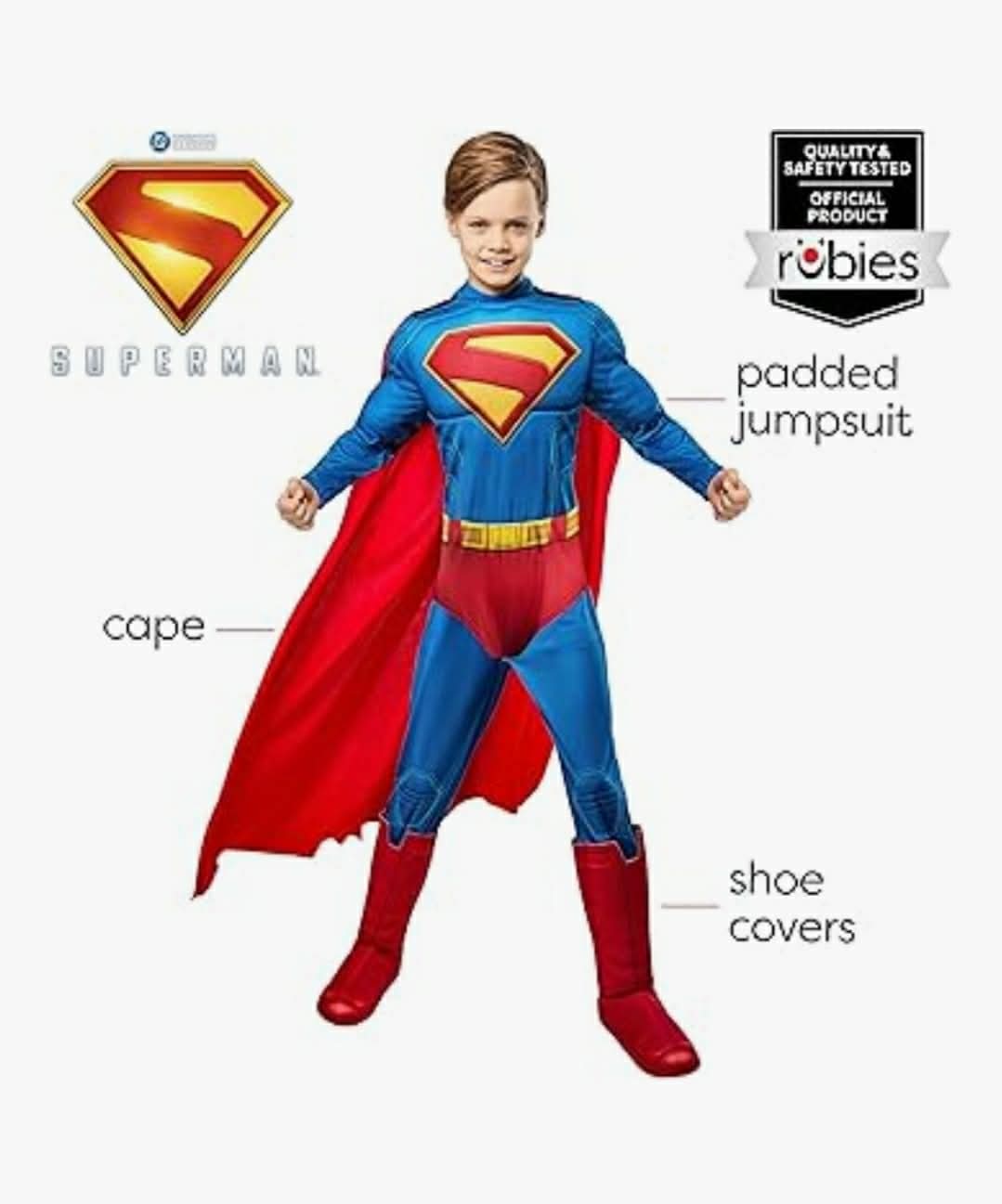 Superman 2025: Superman Costume for Kids, XS - Image 6
