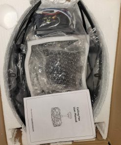 Alternative view of 23 Inch Fandelier Caged Ceiling Fans with Lights and Remote, Black Bladeless Ceiling Fan with 6 Speeds and Timing