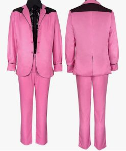 Mens Suit Cosplay Costume Halloween Uniform Outfits Blazer Jacket Shirt and Pants, XS, Extra Small