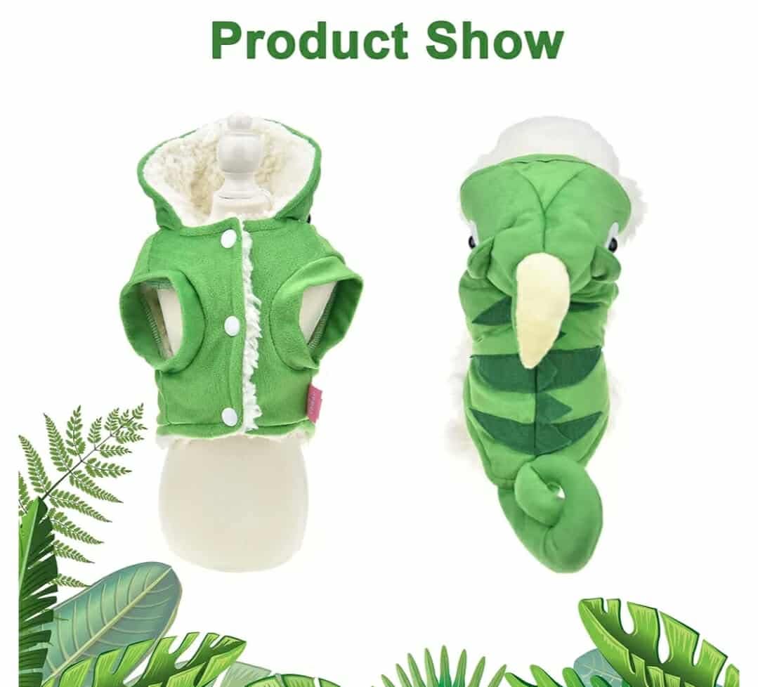 Chameleon Dog Costume for Halloween, XL - Image 6
