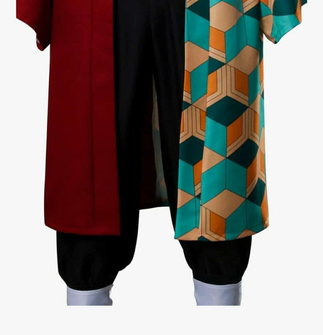 Mens Tomioka Giyuu Cosplay Costume Halloween Anime Haori Kimono Outfit Set, Small - Image 12