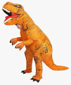 Inflatable Dinosaur Costume Adult & Kid, Blow Up Inflatable Trex Costume for Halloween Themed Party Cosplay