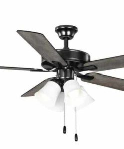 52" Ceiling Fans, Reversible blades, Large, Black