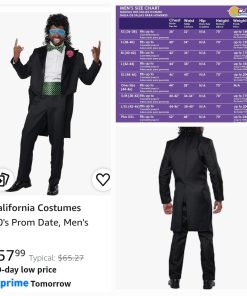 Alternative view of California Costumes, 80's Prom Date, Men's- Large
