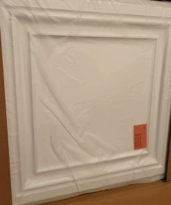 Alternative view of PVC Ceiling Tiles, 2'x2' Plastic Sheet in White (12-Pack)