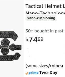 Alternative view of Tactical Helmet Liner, Nano-Technology High Cushioning Shock-Absorbing Pad Non-Pressing Non-Chafing Head Hair-Friendly Breathable