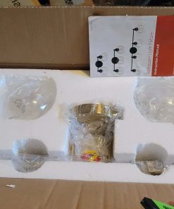 Alternative view of 4-Light Vanity Light with Globe Glass Shades