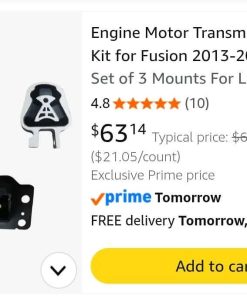 Alternative view of Engine Motor Transmission Mount Kit for Ford & Lincoln