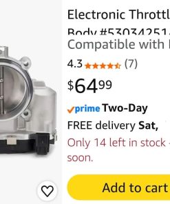 Alternative view of Electronic Throttle Body, #53034251AB