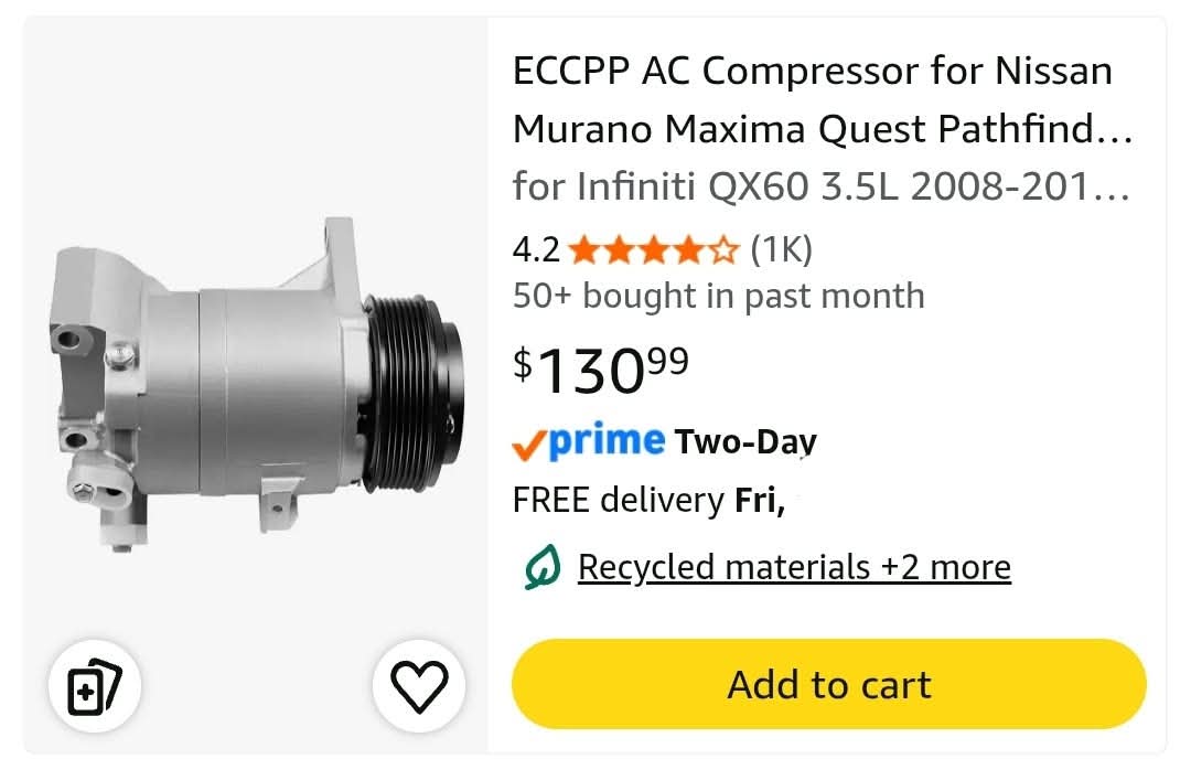 AC Compressor for Nissan & Infiniti - Image 2