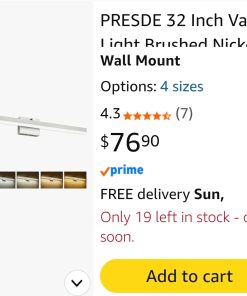 Alternative view of Bathroom Light Fixtures Dimmable 32in Silver LED Vanity Light