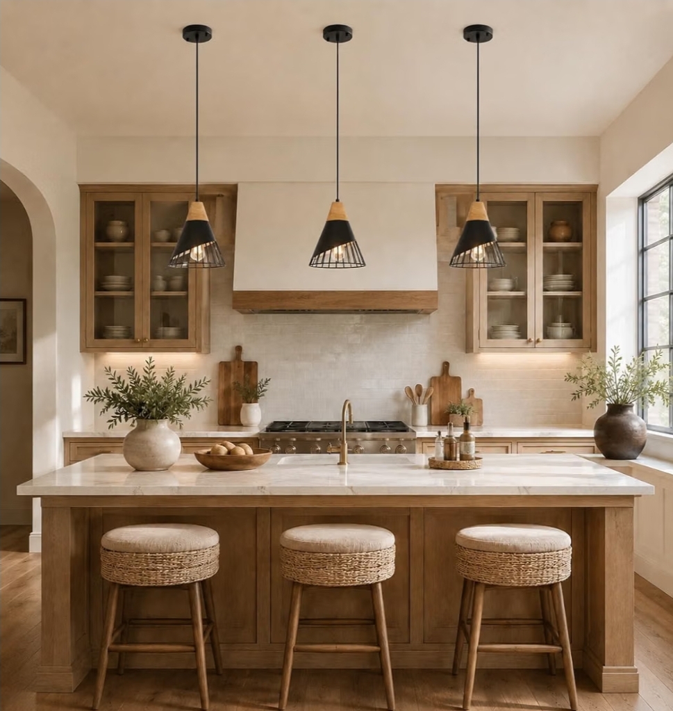3pk Iron Pendant Lights, Modern Geometric Lights, Ceiling Decorative Lighting fixtures - Image 8