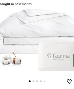 100% Cotton Duvet Cover Dust Mite Bed Bug Comforter Protector, Full