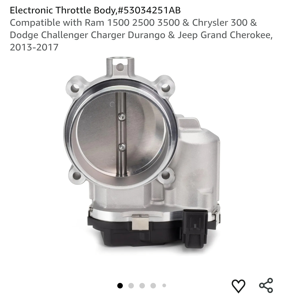 Electronic Throttle Body, #53034251AB
