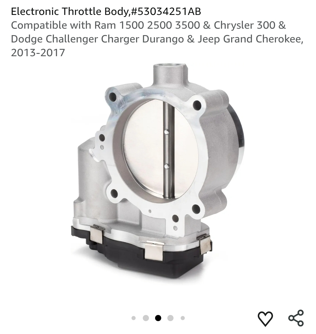 Electronic Throttle Body, #53034251AB - Image 7