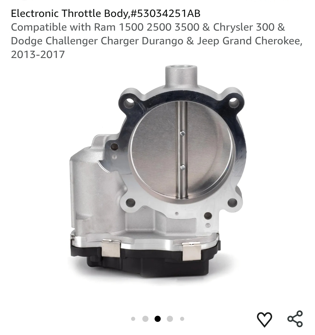 Electronic Throttle Body, #53034251AB - Image 8