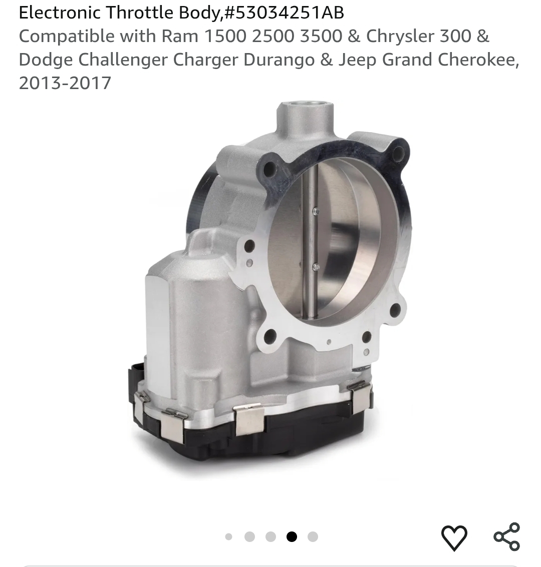 Electronic Throttle Body, #53034251AB - Image 9