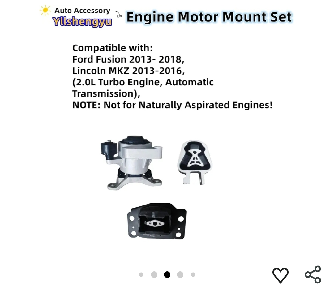 Engine Motor Transmission Mount Kit for Ford & Lincoln - Image 5