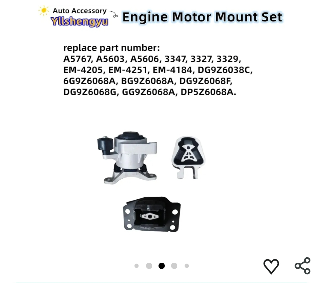 Engine Motor Transmission Mount Kit for Ford & Lincoln - Image 6