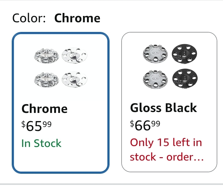 4 Pcs 181.6mm Chrome Wheel Center Caps for 2009-2014 F150 Expedition - Image 2