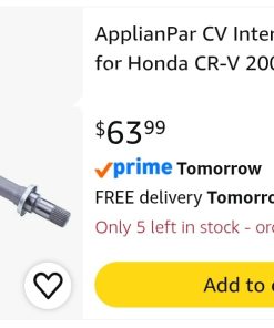 Alternative view of CV Intermediate Shaft for Honda CR-V 2007-2014