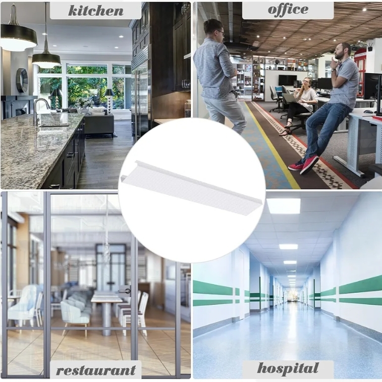 4 Pcs 48 Inch Fluorescent Light Fixture Covers Replacement Wrap Around Light Cover 4ft Two Bulb Replacement Lens Transparent Square Lenses - Image 8
