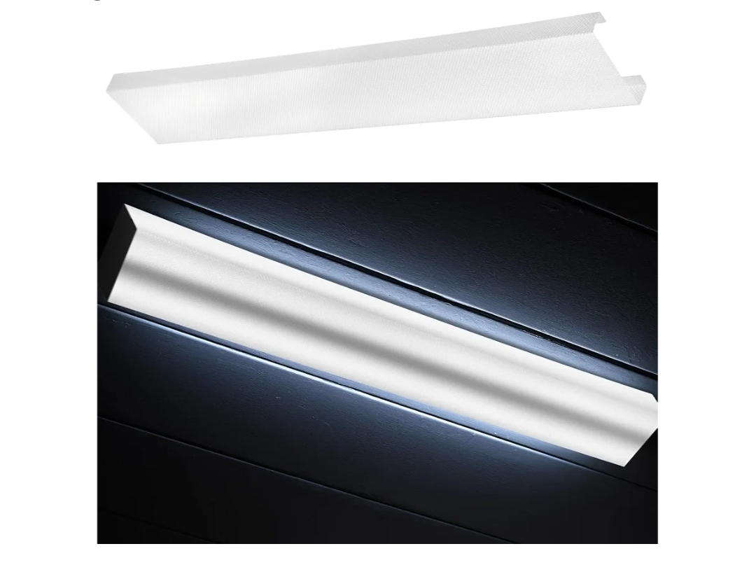 4 Pcs 48 Inch Fluorescent Light Fixture Covers Replacement Wrap Around Light Cover 4ft Two Bulb Replacement Lens Transparent Square Lenses - Image 20